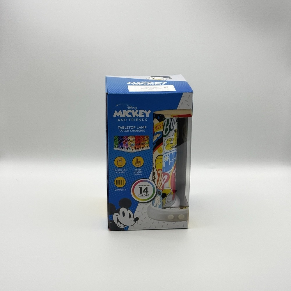 Mickey Mouse Disney Tabletop Night Light Lamp Color Changing 14 Modes Kids Room